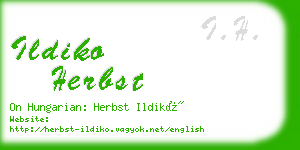ildiko herbst business card